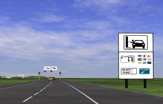 Øresund Link Drive-through Demonstration - User-centred Design Toll Booth Screen And Sign Tests