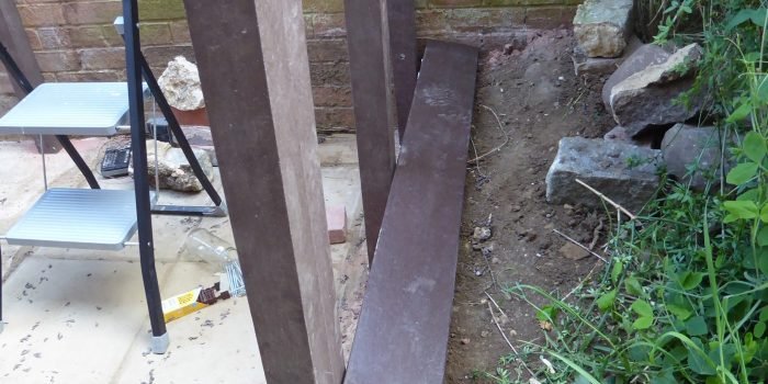 The Shed Shelf Finish Over The Engineering Bricks