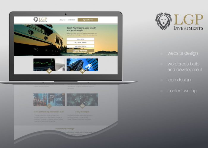 Liongate Investment Website Home Page Design