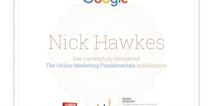 The Online Marketing Fundamentals - Google Qualification Certificate
