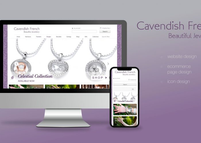Cavendish French Website Home Page Design