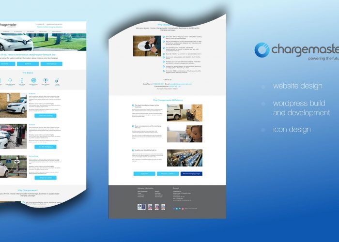 Chargemaster PLC Website Landing Page Design