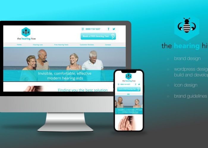 The Hearing Hive Website Home Page Design