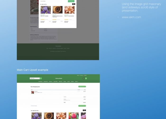 EKM UX UI - Cart Upsell Front-end