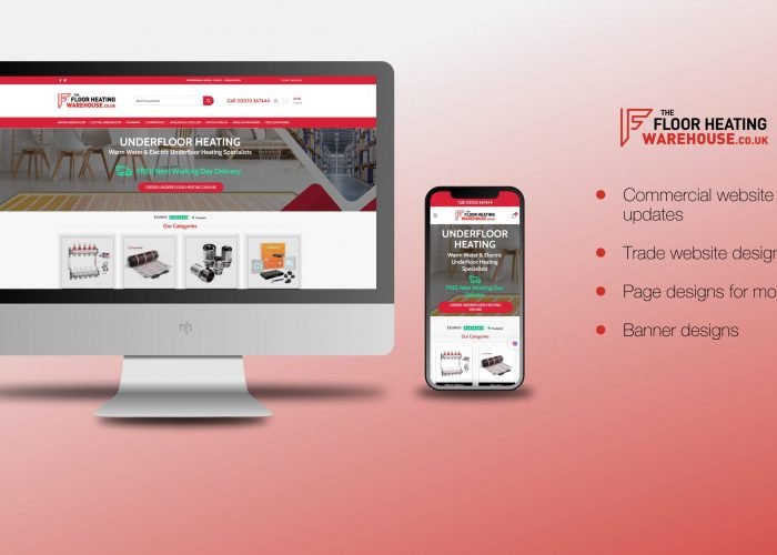 The Floor Heating Warehouse - Commercial Website Page Designs