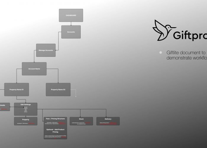 Giftpro UX UI - Giftlite Workflow