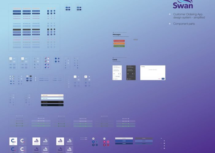 Swan Retail UX UI - Customer Ordering App Design System Components