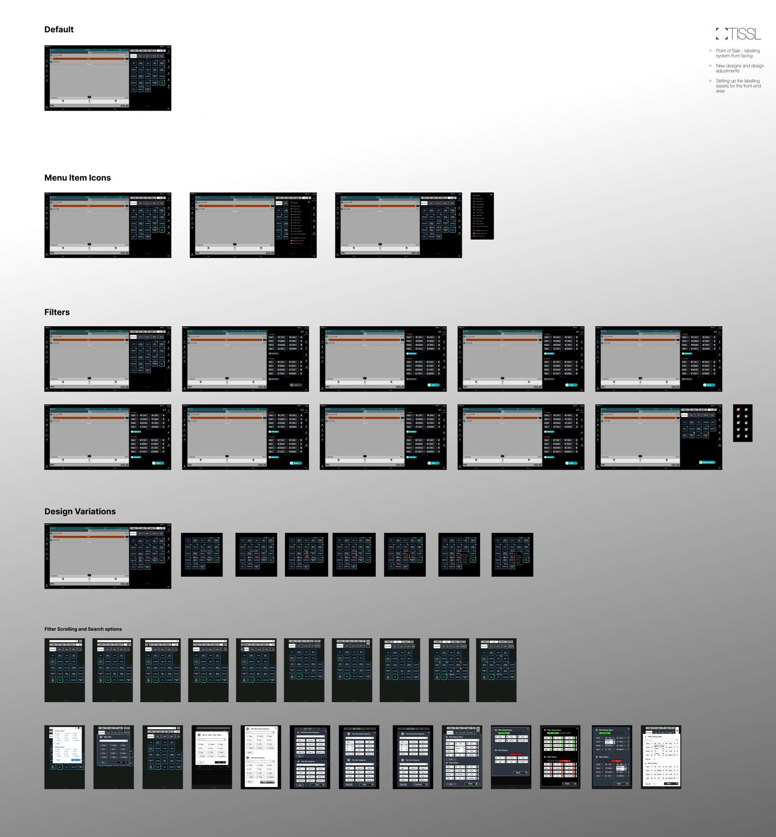 TISSL UX UI - HorizonHub point of sale labelling system front facing