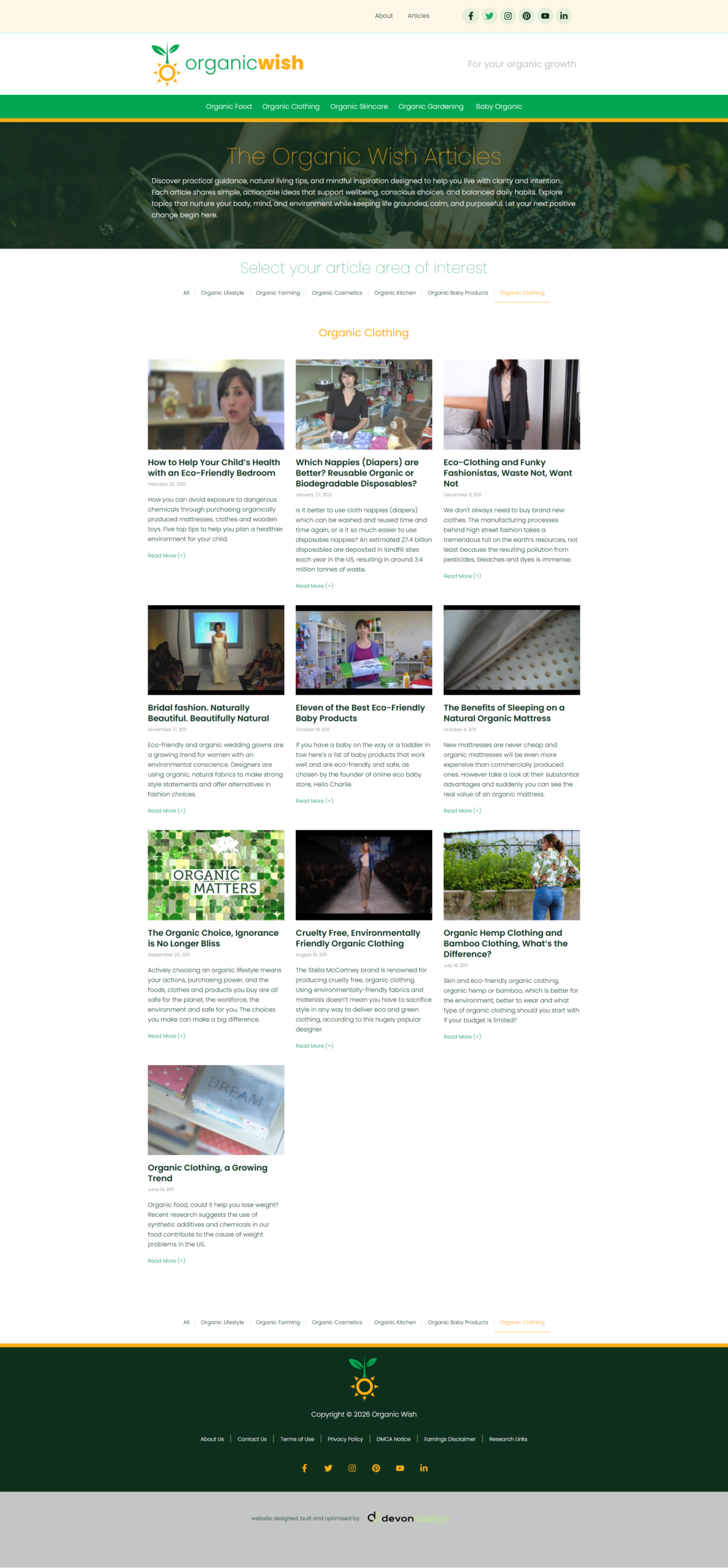 Organic - Clothing, Sustainable Fashion Collection